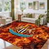 Newcastle United Football Design Crystal Velvet Rug Soft Decorative Mat for Bedroom Entrance
