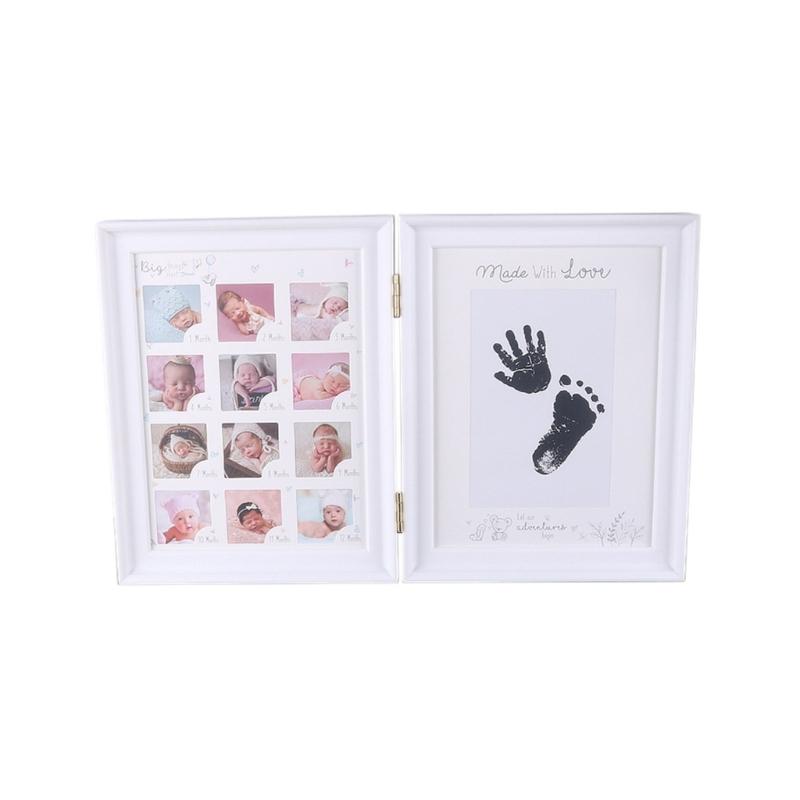 Foldable Picture Frame for Newborn Photo Frame Nursery Table Display Footprint Handprint Keepsake Frame House Decoration