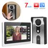 Видеозвонок с ЖК-дисплеем 7 дюймов, проводной, с двусторонней радиосвязью, ночным видением, TFT-дисплеем, удостоверением личности, водонепроницаемостью 100?Вилка 240VUS
