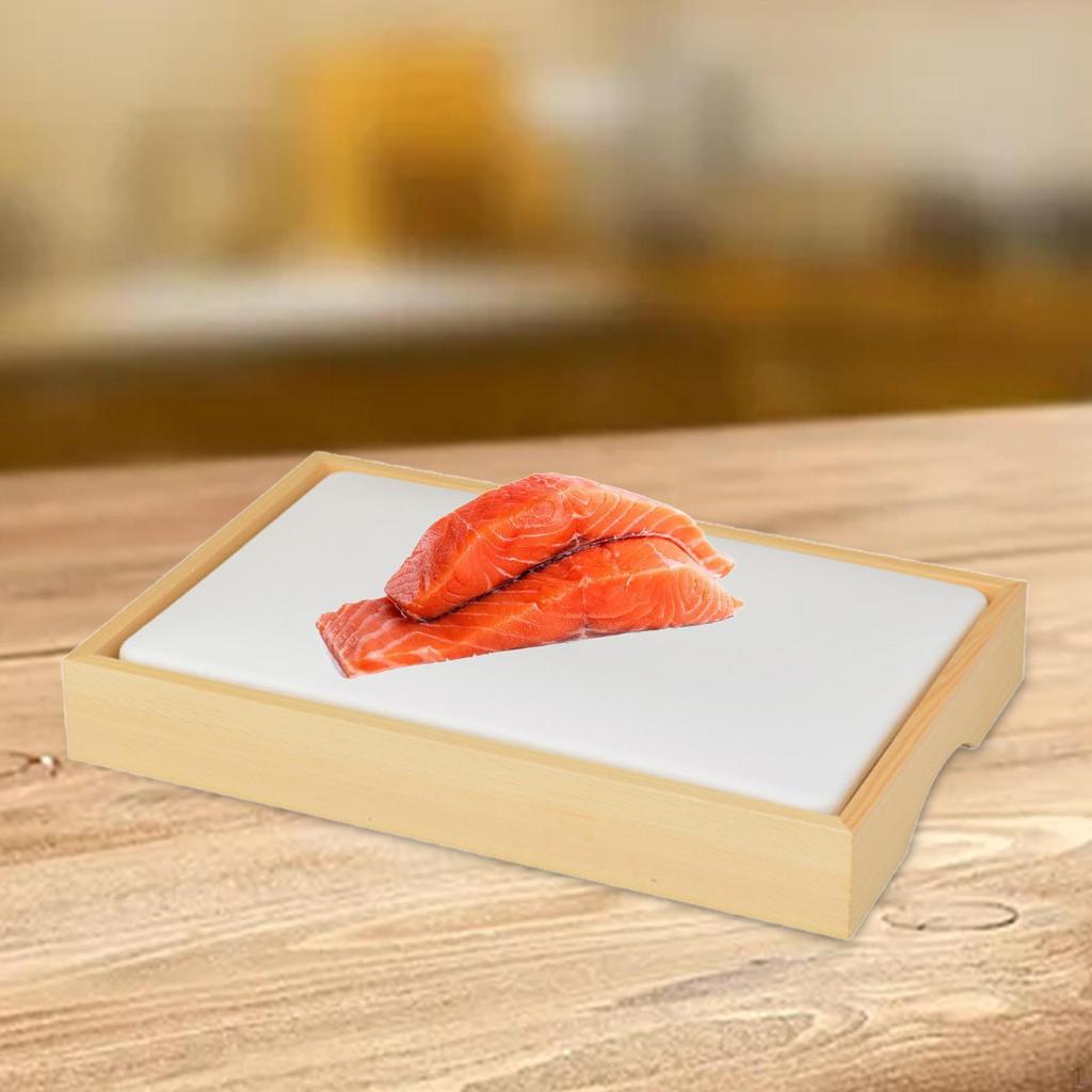 Ice Sushi Serving Platter Board Food Dish, Durable,Ice Dish for Restaurant