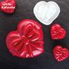 Peach Heart Valentine's Day Love Mousse Cake Mold Single Bow Love Silicone Mold