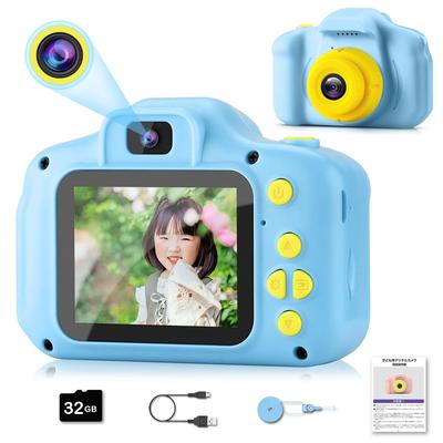 Детский фотоаппарат для мальчиков и смартфон 1080P HD карта 32 ГБ IPS 8x Возраст Мальчики и День рождения Японская инструкция в комплекте Дети Девочки, Передача,