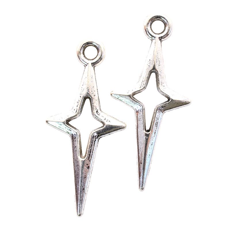 Аксессуары для ювелирных изделий из сплава своими руками: Подвески в виде полых звезд для браслетов, ожерелий и серег — доступны в двух размерах.