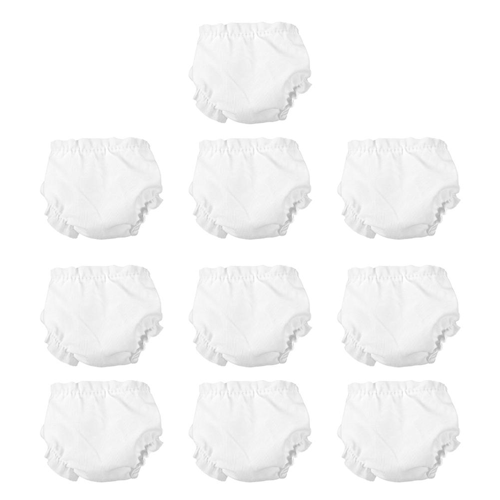 10 шт. Детские подгузники, трусики, аксессуары, тканевая одежда, набор подгузников, кукольная сумка, нижнее белье L6Q0