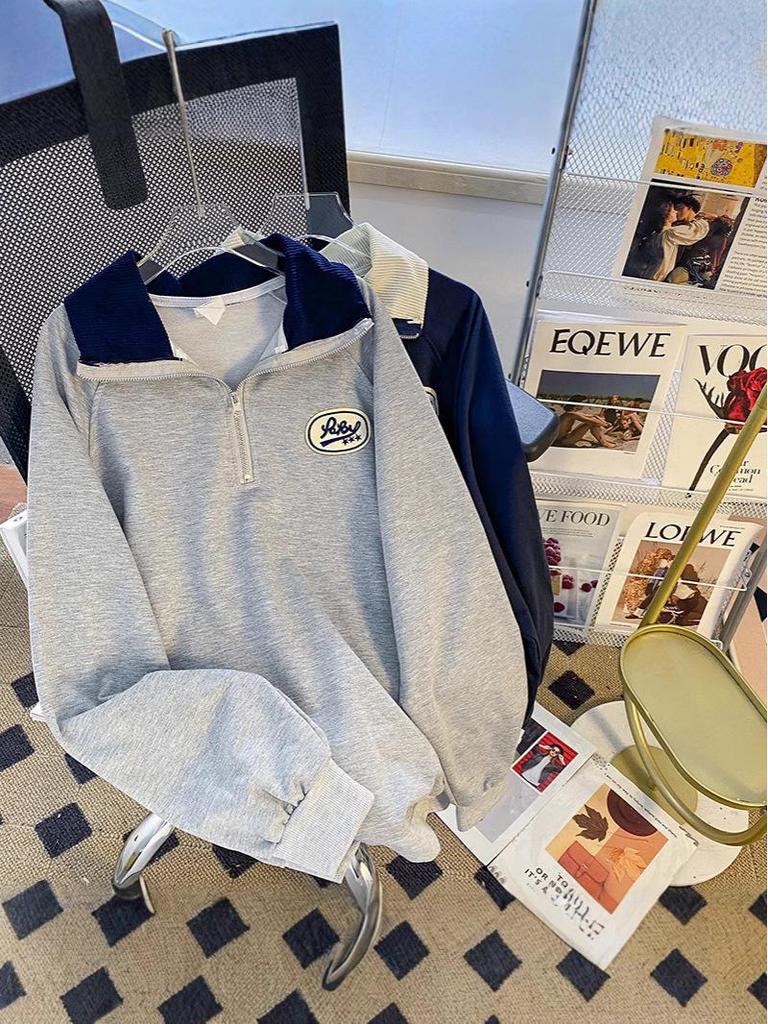 Женская рубашка-поло большого размера - Весенне-осенняя модель свободного кроя, оверсайз топ, Новая коллекция 2025