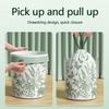 1 roll, 32 pieces, thick mugwort fragrance garbage bag, tear free drawstring, automatic closure, hand-held garbage bag