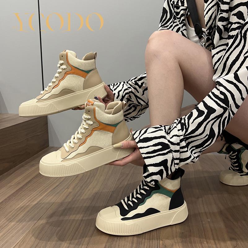 Women's Autumn and Winter Natural Leather Comfortable Casual Female Student Shoes