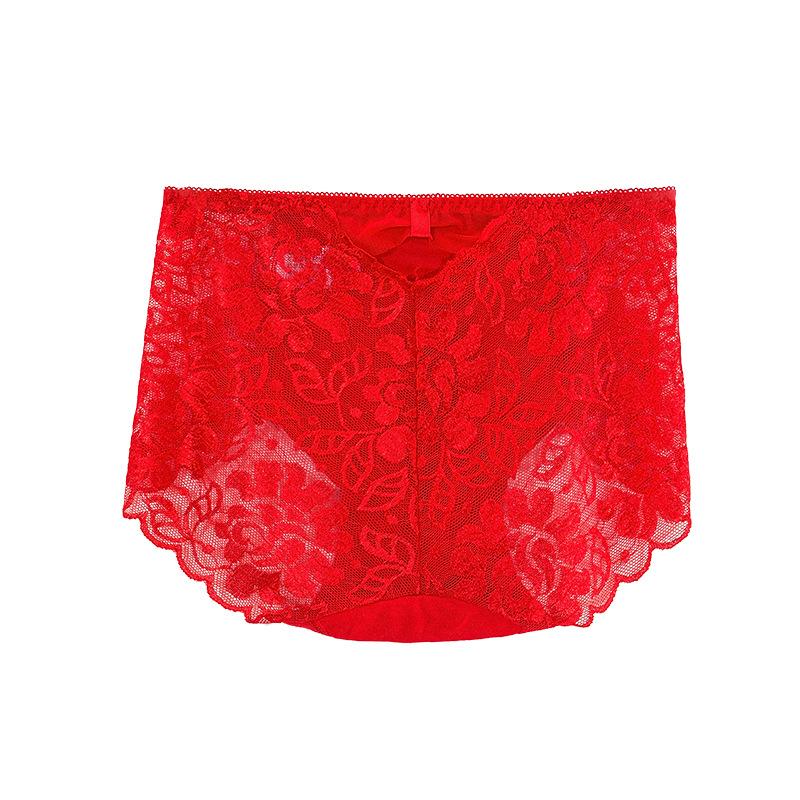 Hollow Lace Flowers Panties Women Sexy Seamless Lingerie Plus Size Hip Raise Briefs Breathable Health Knickers Sleep Underwear