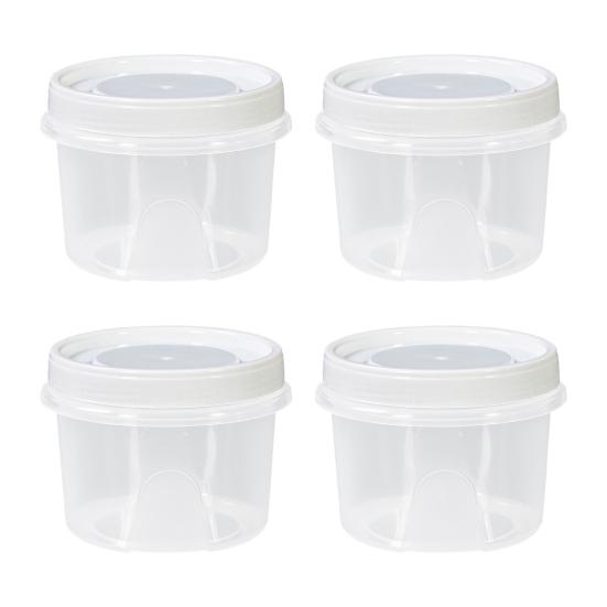 4 шт. контейнеры для заправки салата 500 мл, пищевой контейнер без бисфенола А для закусок, соусов, приправ, многоразовые стаканчики для соуса для ланч-бокса, хранения фруктов, орехов, йогурта
