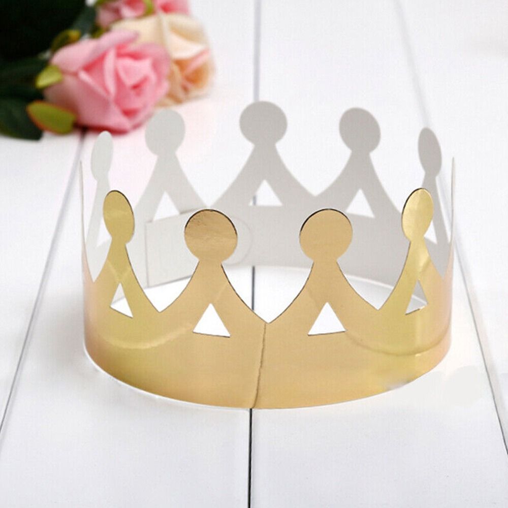 Kids Aldult Celebration Wedding Decor Birthday Hat King Crowns Paper Crown Cap Prince Princess Hats