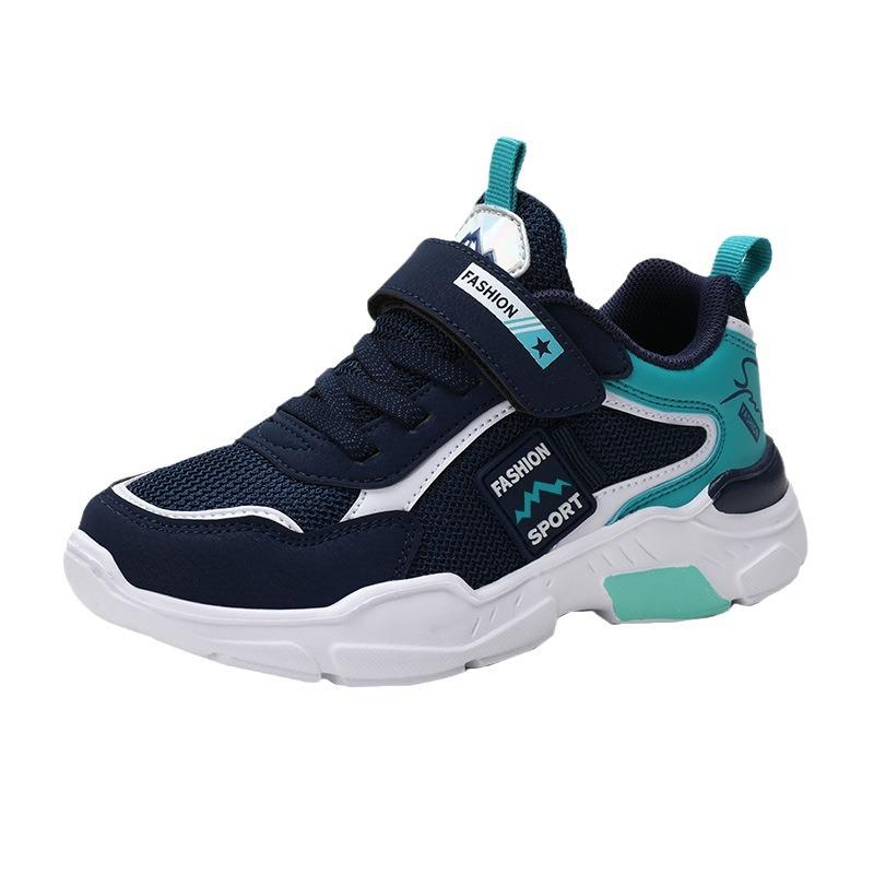 Children's Sports Shoes Boys' Shoes Middle-aged Older Boys Spring and Autumn Breathable Single Pair of Mesh Shoes Student Soft-soled Running Shoes