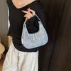Summer New Women's Bags Fashionable Denim Underarm Bags Portable Shoulder Bags Fashionable