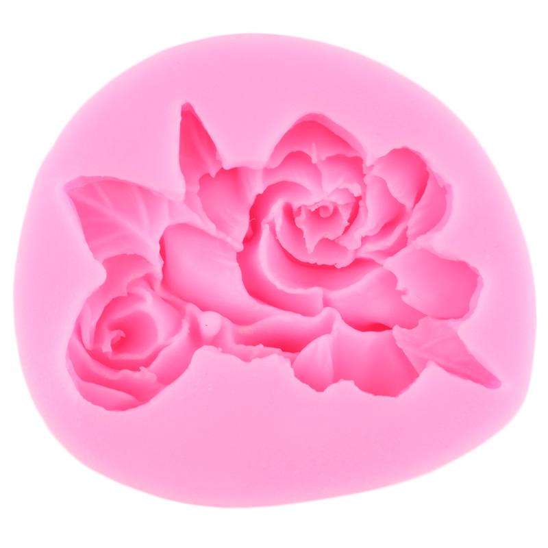 Силиконовая форма с цветком розы, свадебная помадка, инструменты для украшения торта, топпер для кексов, сделай сам, формы для конфет, шоколада и мастики