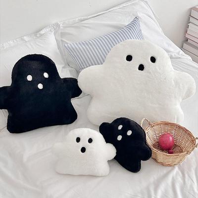 Подушка для белого призрака на Хэллоуин Kawaii, мягкая игрушка, подушка для детской вечеринки, подарок для куклы, дома, спальни, стула, подушка для домашнего декора