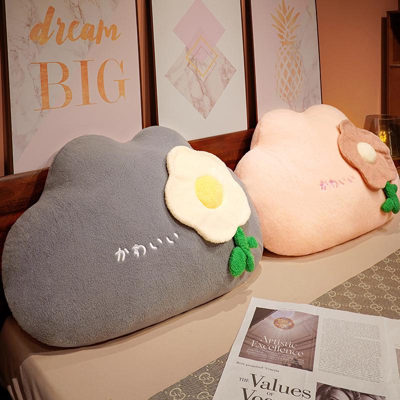 Queen Flower Bed Pillow Girl Sleeping Bedside Cushion Home Sofa Pillow Girl Soothing Doll
