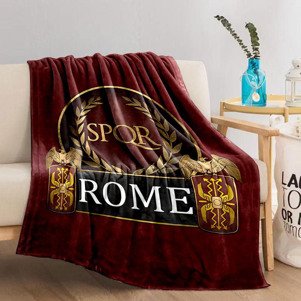 SPQR Rome Emblem Blanket for all seasons blanket lunch break throw gift