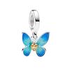 925 Sterling Silver Migratory Bird Butterfly Bee Charm Bead Pendant for DIY Jewelry Bracelet Making