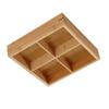 Bamboos Serving Tray Independent Separate Snack Tray Easy To Wipe Display Plate  Afternoon Tea