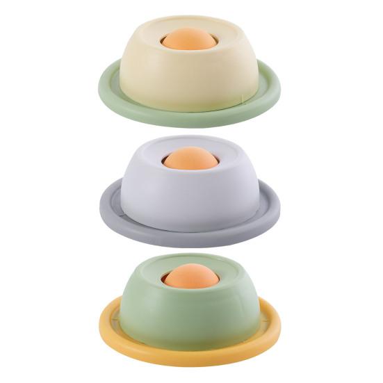 Миска для лизания для питомцев, забавная миска-медленное кормление с вращающимся шариком, шарик для лизания для кошек, диспенсер для жидкого лакомства, нескользящая миска для лизания для собак, игрушка для обогащения пищевого поведения, улучшающая пищеварение