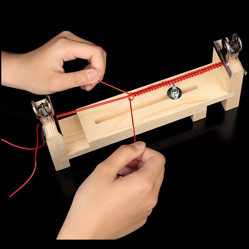 Набор инструментов для изготовления деревянных плетеных браслетов, инструменты для плетения браслетов из паракорда, регулируемая длина для начинающих, оптовая продажа