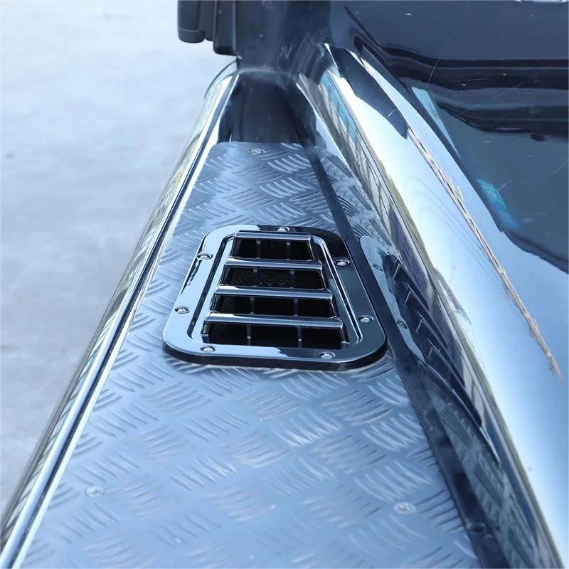 For Land Rover Defender 2004-19 Front Engine Hood Ventilation Cover Steel Air Intake Scoop Air Outlet Snow Cover Car Accessories YU4