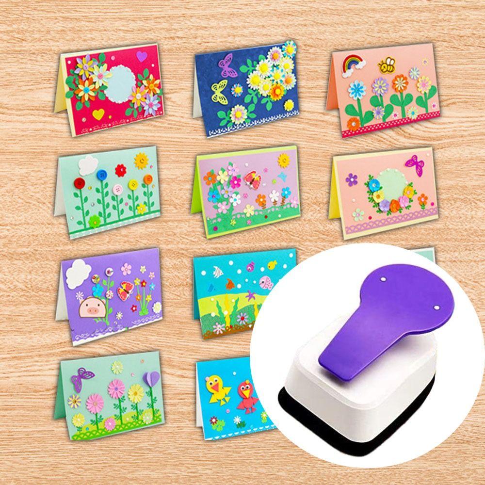 Plastic Card Punch Hole Puncher Earring Hole Puncher Children'S Hole Punch Cards Earring Card Punch Scrapbooking Paper Punch