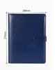 Custom Logo B5 Notebook 100-Page Hardcover Notepad in PU Leather with Magnetic Snap and Pen Loop Loose-leaf Binding