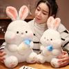 35 см Плюшевая игрушка Кролик в бутылке Ручная работа Кукла Мультяшная Аниме Милая Подушка Подушка Подарок на День Благодарения Детский День Рождения Кукла