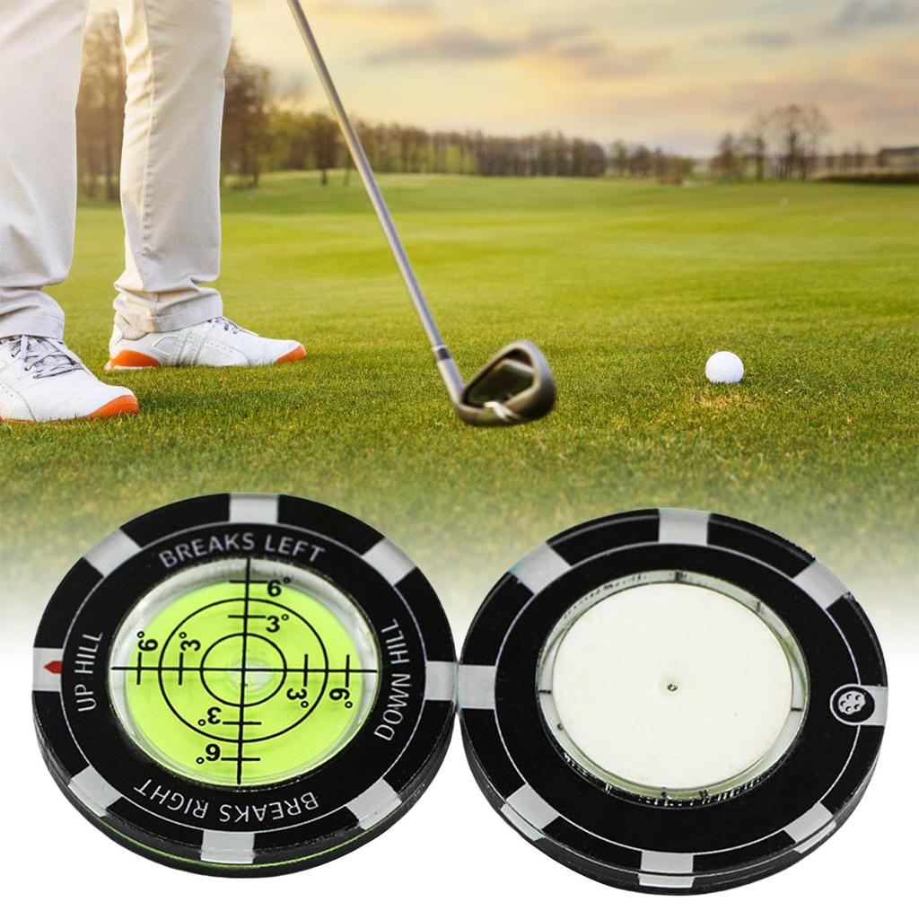 Golfs Green Reader Putt Golfball Marker Golfs Putting Aid Round Bubble Levels High Precision Reader Easy to Use
