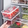 Plastic Refrigerator Storage Box Transparent Food Storage Containers Cabinets