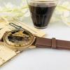Морские латунные солнечные часы, кожаный ремешок, штампованный наручный компас для навигации, наручные часы, кожаный ремешок, коллекционный подарок