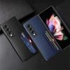 Кожаный чехол-держатель для визиток с защитой от царапин для Samsung Galaxy Z Fold 3 4 Fold4 Fold3 5g Fold 2 Fold2 Антидетонационный чехол