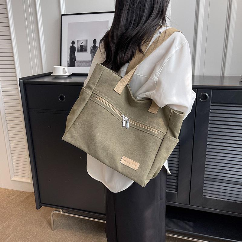 Canvas Big Bag Women's Shoulder Bag Student School Bag Tote Bag