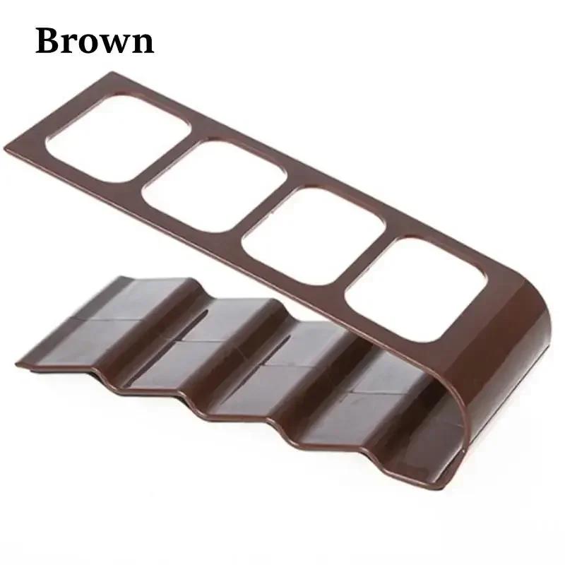 Бытовое Портативное Хранение Креативный Четырехсекционный Контроль Удобная Подставка Стойка для Хранения Пластиковая Настольная Стойка Аксессуары