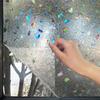 Window Privacy Film Static Clings Vinyl 3D Decals Rainbow Glass Film Self Adhesive Window Stickers UV Blocking Window Clings
