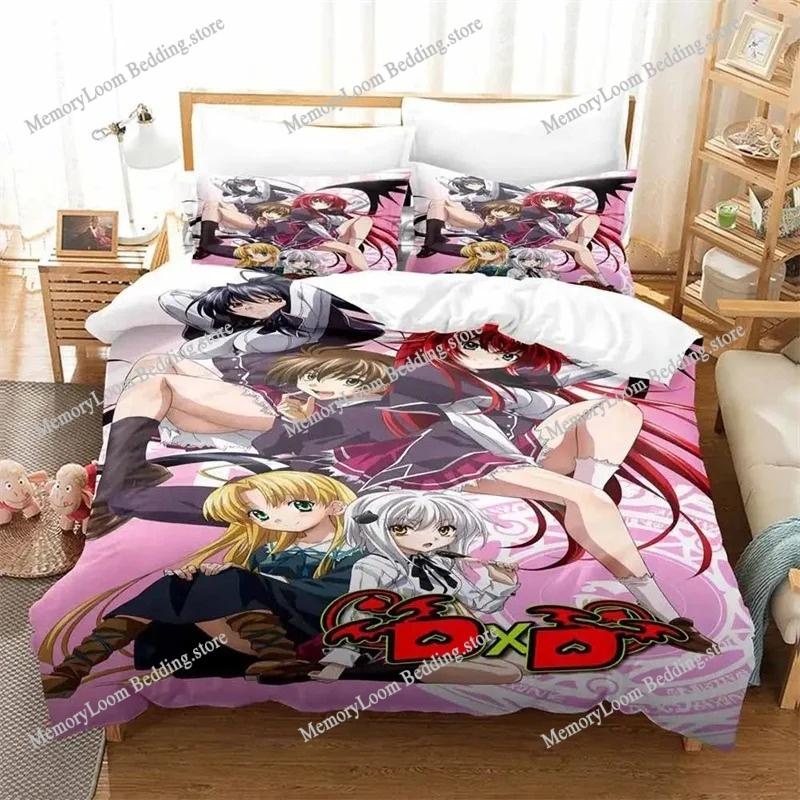 Постельное белье High School DXD Односпальное Полуторное Двуспальное Евро Размер Кровать Комплект для Ночного Сна Взрослый Date A Live Ночная Жизнь Аниме Мультфильм