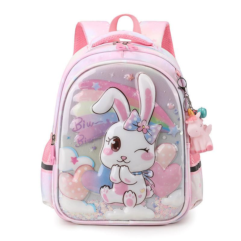 Adorable Cartoon Kids Backpack Large Capacity Nylon For Boys And Girls School Use