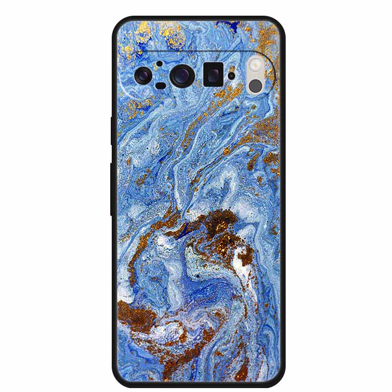 For Google Pixel 10 Pro Case Vivid Graceful Premium Marble TPU Soft Silicone Phone Cases Impact Chic Mineral-Finish Para Cover