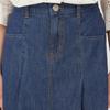 [benetton] BAck BAnding A Line Denim Skirt bAskA5531