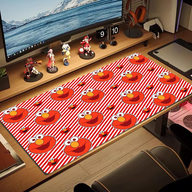 Sesame Street Print Cushion Non-slip Laptop Tablet Big Mousepad XXL Mat Mini PC Playmat With Lock edge