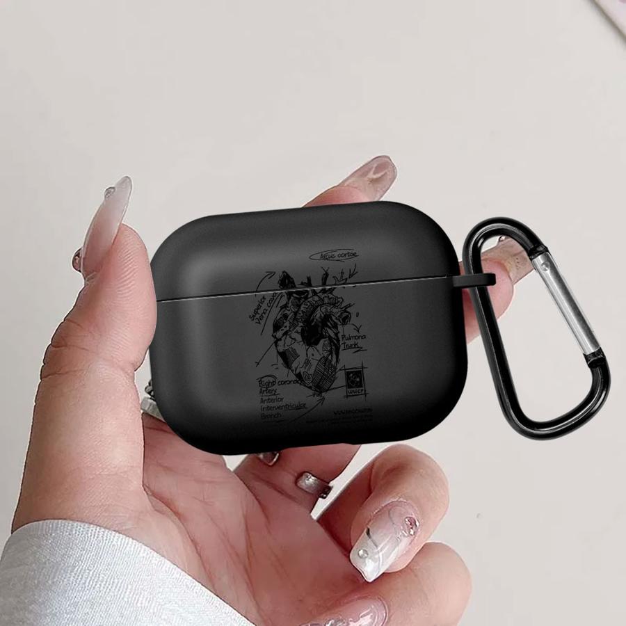 Креативная модель сердечно-сосудистой системы Чехол для наушников Airpods 4 3 1 Pro2 2 Pro3 Pro