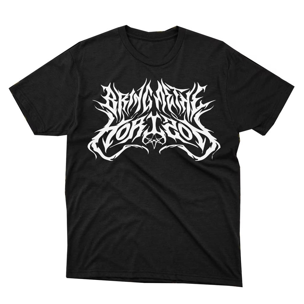 2026 Summer Fashion Trendy Tee Bring Me The Horizon Black Metal Casual T-Shirt Men's and Women's Band Top Loose Cozy and Versatile