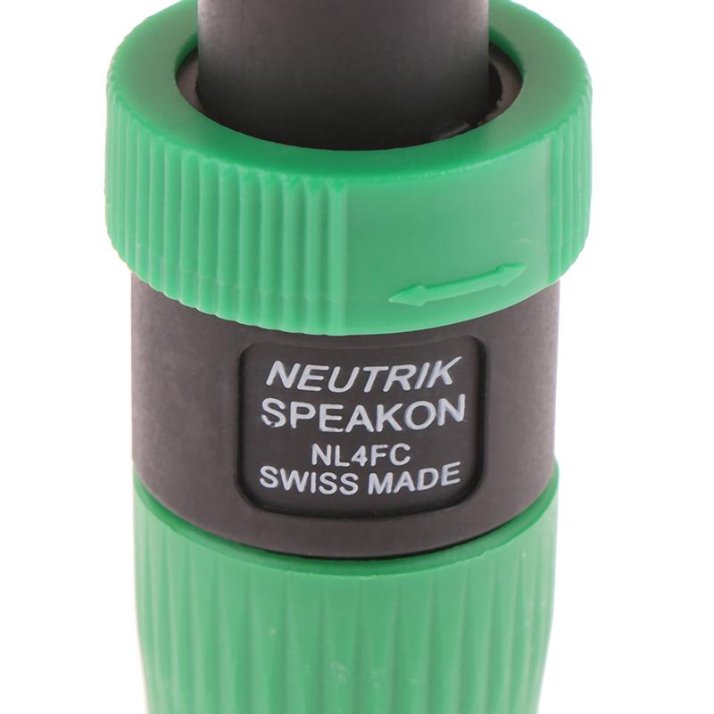 1Pcs Nl4Fc 4Pins Professional Speakon Male Plug Compatible Audio Speaker Audio Amplifier Cable Connector Professional Plug