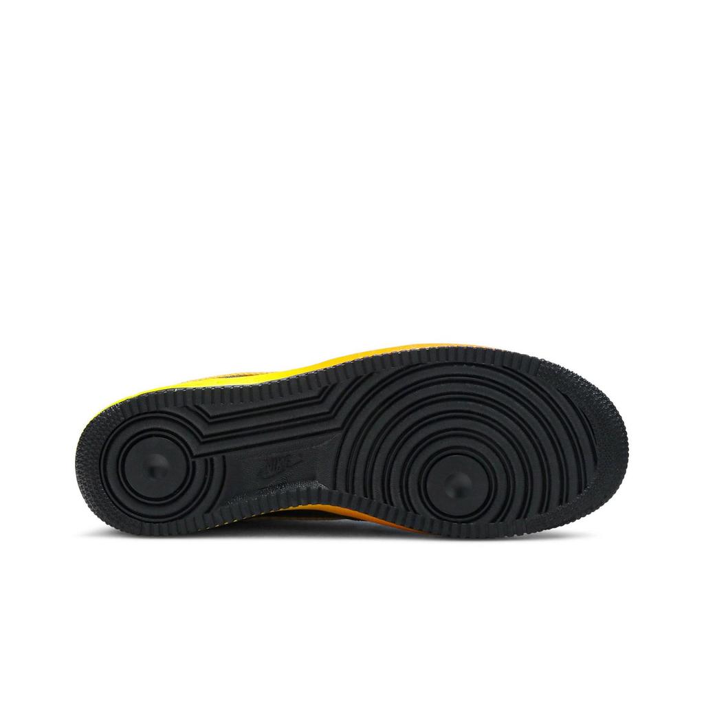 Nike Air Force 1 Low '07 LV8 'Black Orange Peel' (Unisex) Black / Orange Peel-Opti Yellow Skateboard Shoes CJ0524 001