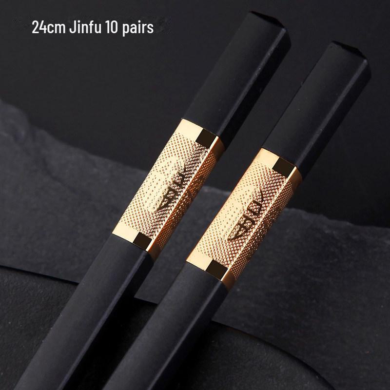 Палочки для еды из бытового сплава Chuangjian, изготовленные для отелей и ресторанов, поставляются в наборе из 10 пар из некостяного фарфора, бамбука и дерева.