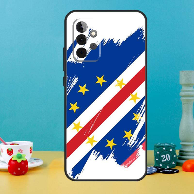 Cape Verde Flag Coat of Arms Case For Samsung Galaxy A52 A32 A12 A14 A34 A54 A13 A33 A53 A73 A50 A70 A71 A51 Back Cover