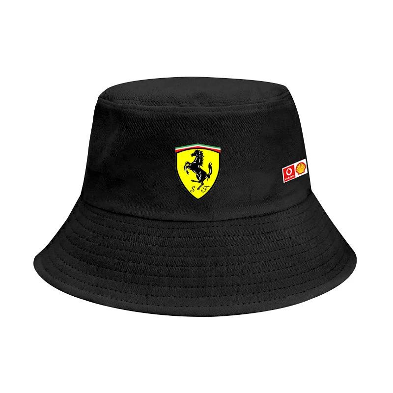 Одежда команды Ferrari F1 Летние повседневные панамы, шляпы от солнца, шляпы-рыбаки для мужчин и женщин Для Ferrari F40 SF90 Scuderia Ferrari