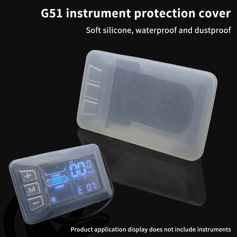 Защитная крышка для велокомпьютера G51, пылезащитный чехол для ЖК-дисплея, контроллер скорости, велосипедные рукава против царапин, водонепроницаемые
