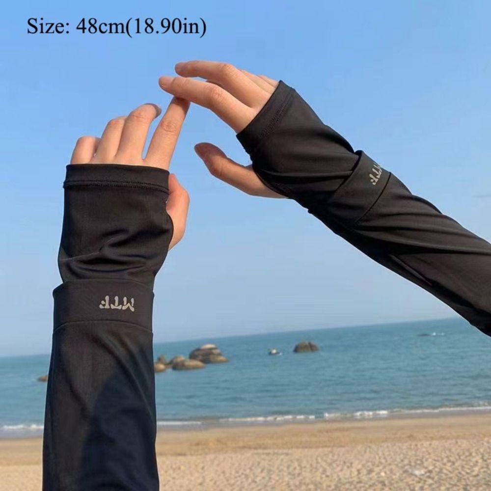 Breathable Ice Sleeves Ice Silk Sunscreen Sleeves New Hand Protector Cove