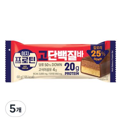 Lotte Well Food Easy Protein High Bar, 60 г, 5 штук